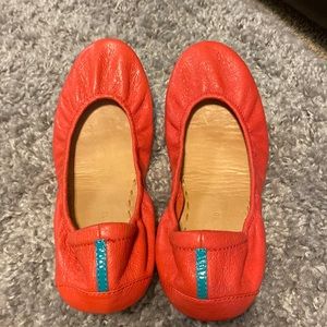 Tieks, color poppy, size 10. Sold out on Tieks website
